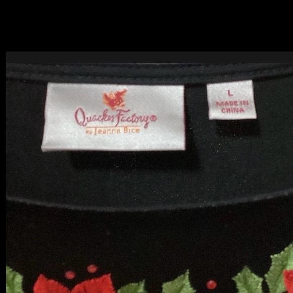 Quacker Factory Large Christmas Velvet Dress - Picture 4 of 9